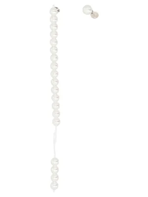 MM6 Maison Margiela Asymmetric Pearl Earrings