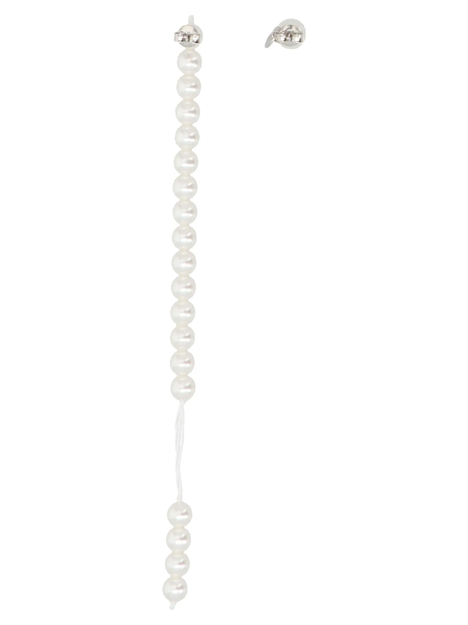MM6 Maison Margiela Asymmetric Pearl Earrings