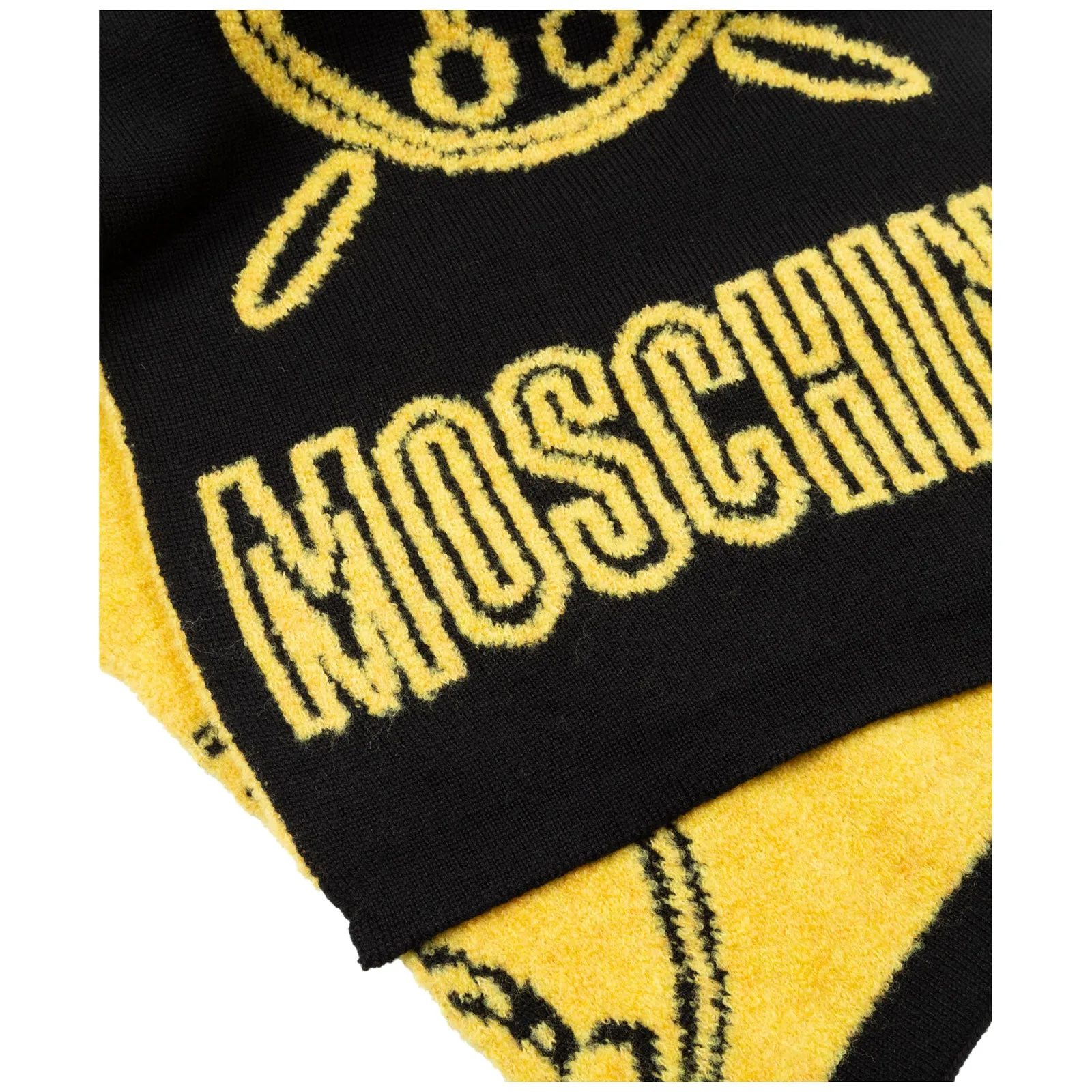 Moschino Double Question Mark Motif Scarf