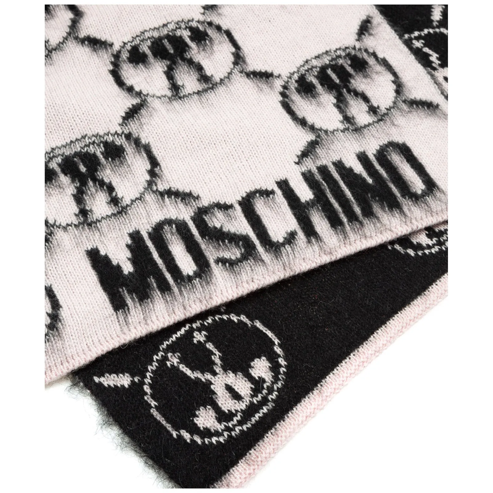 Moschino Double Question Mark Motif Scarf
