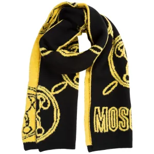 Moschino Double Question Mark Motif Scarf