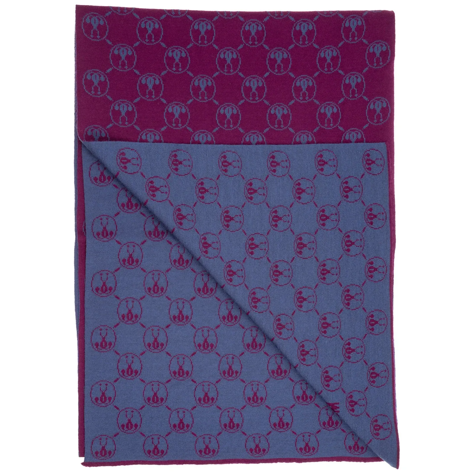 Moschino Double Question Mark Print Scarf