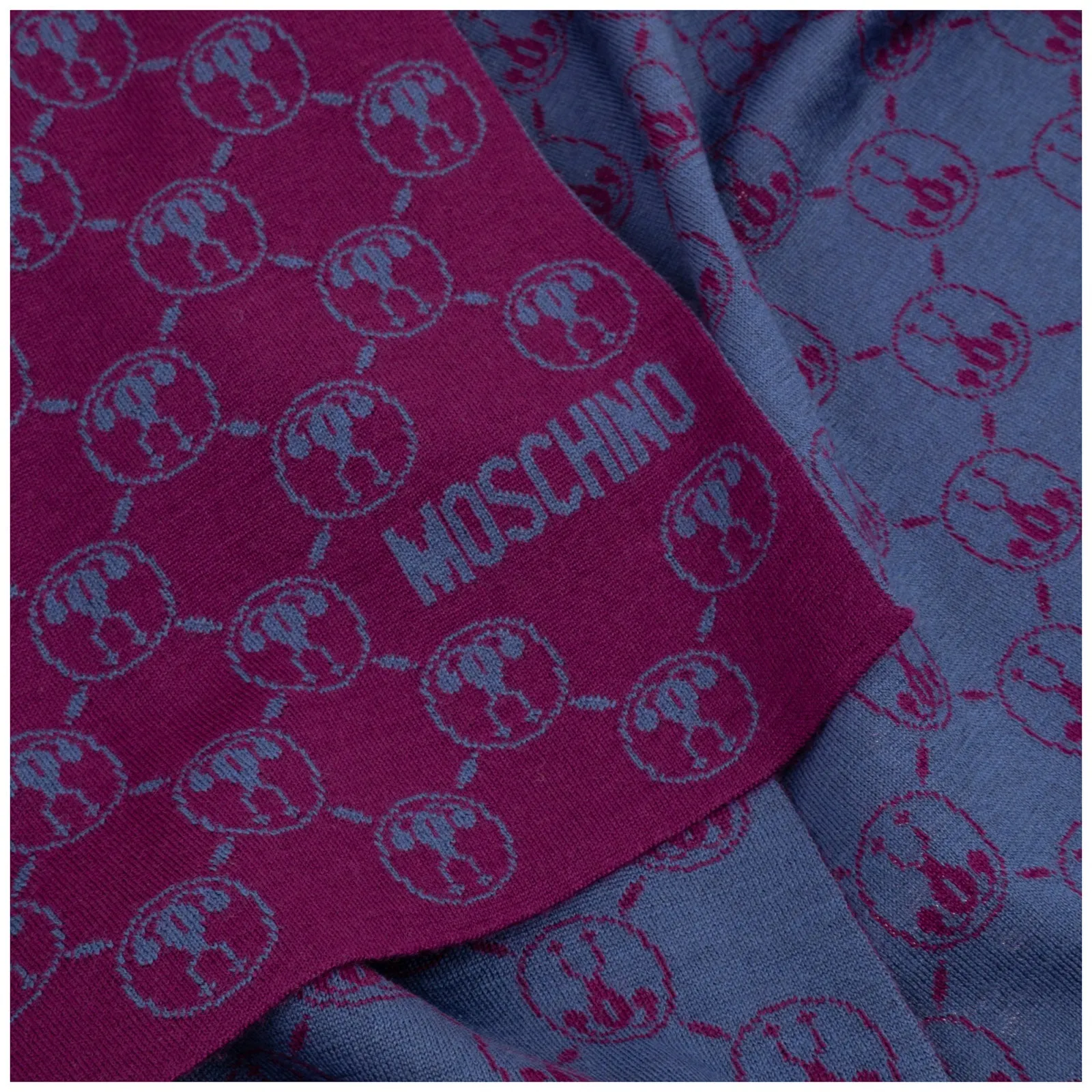 Moschino Double Question Mark Print Scarf