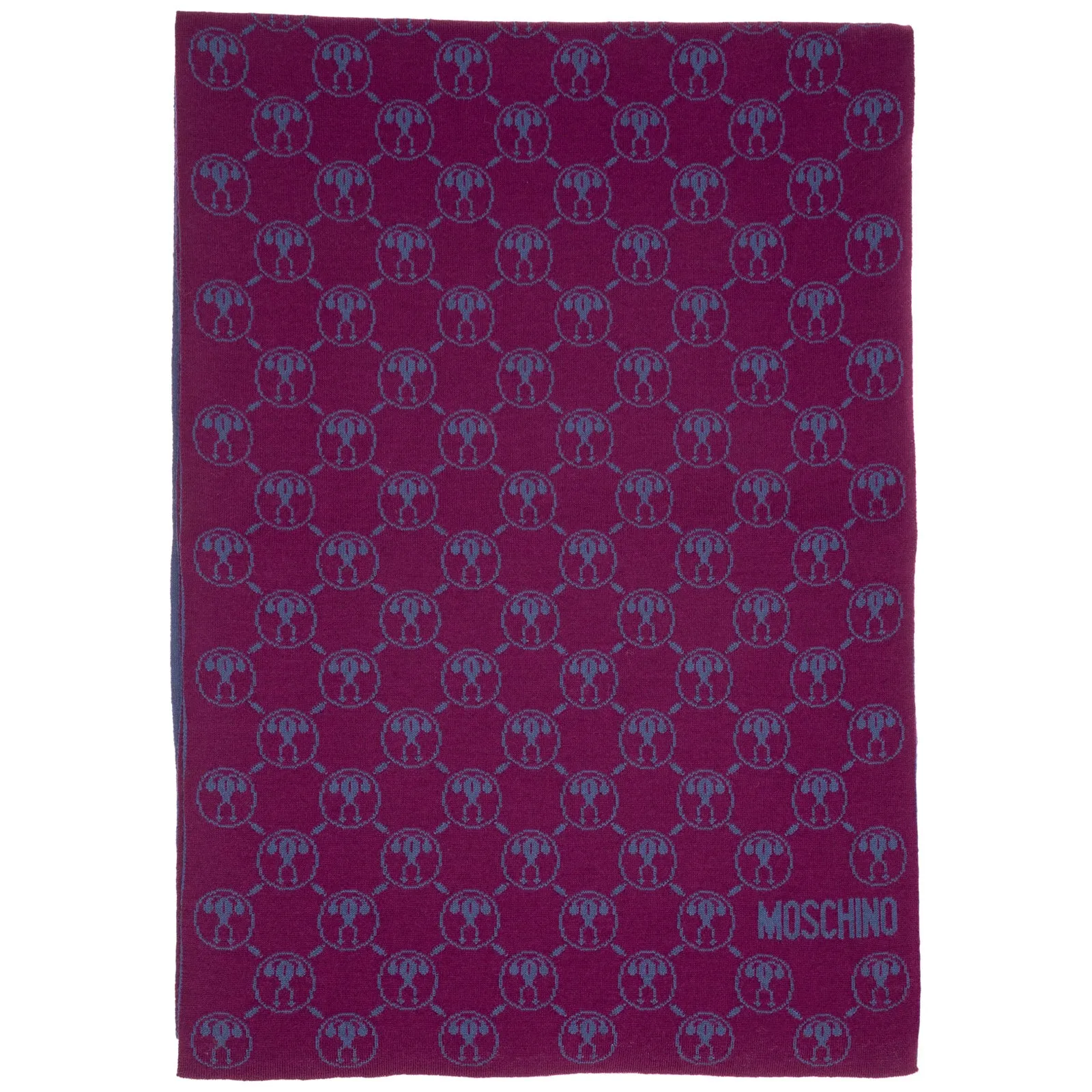 Moschino Double Question Mark Print Scarf
