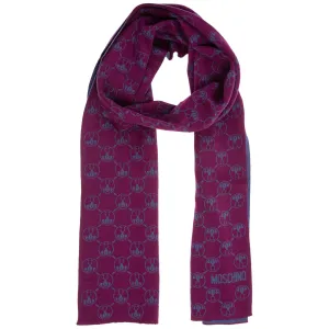 Moschino Double Question Mark Print Scarf