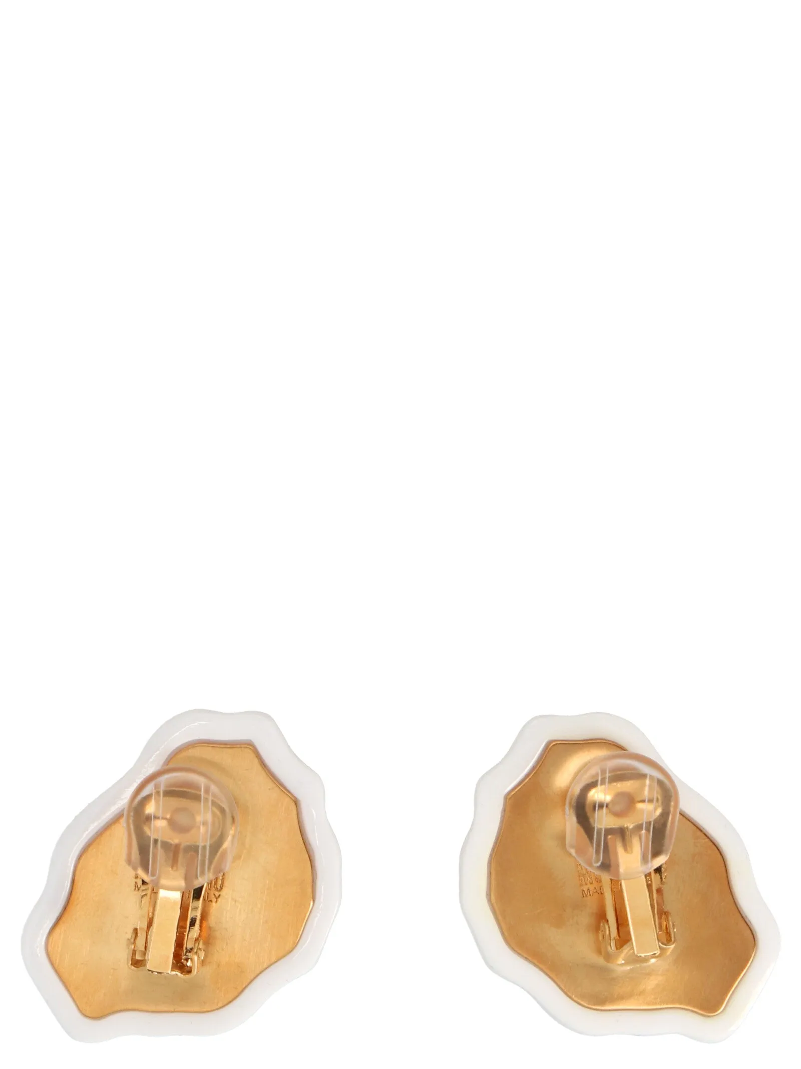 Moschino Fried Egg Clip Earrings