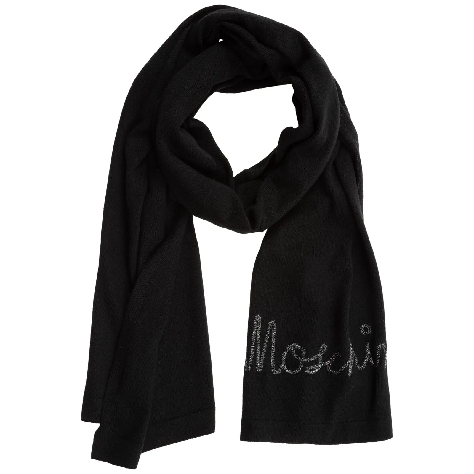Moschino Logo Detailed Scarf