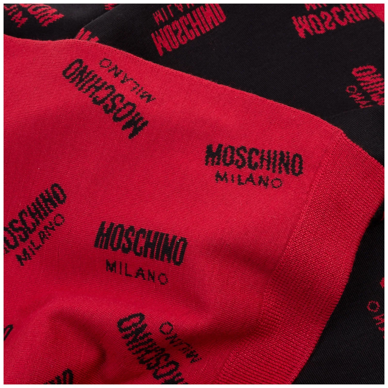 Moschino Logo Intarsia Scarf
