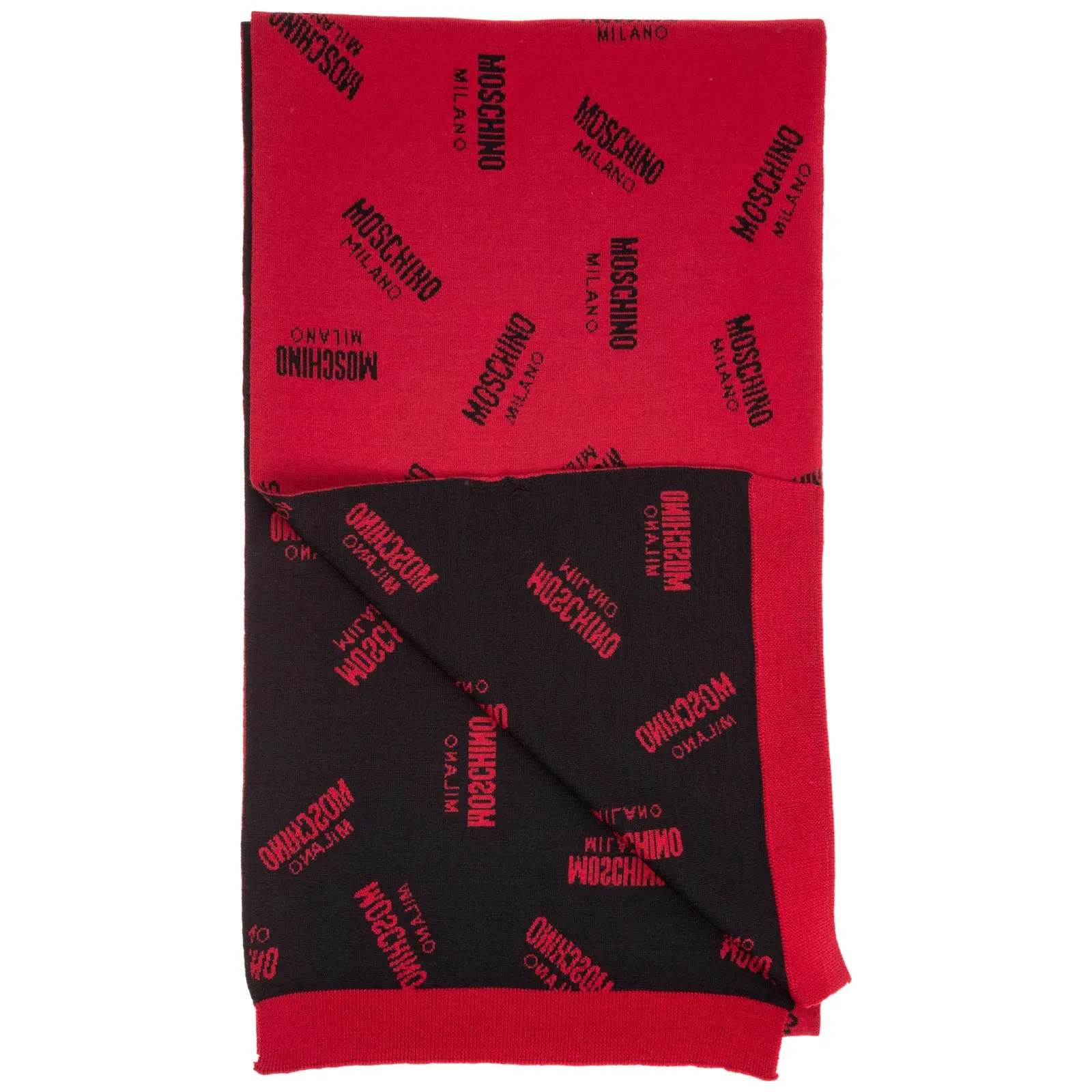 Moschino Logo Intarsia Scarf
