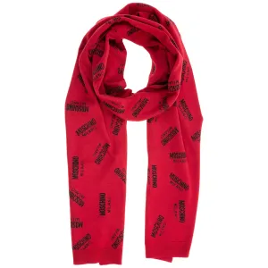 Moschino Logo Intarsia Scarf