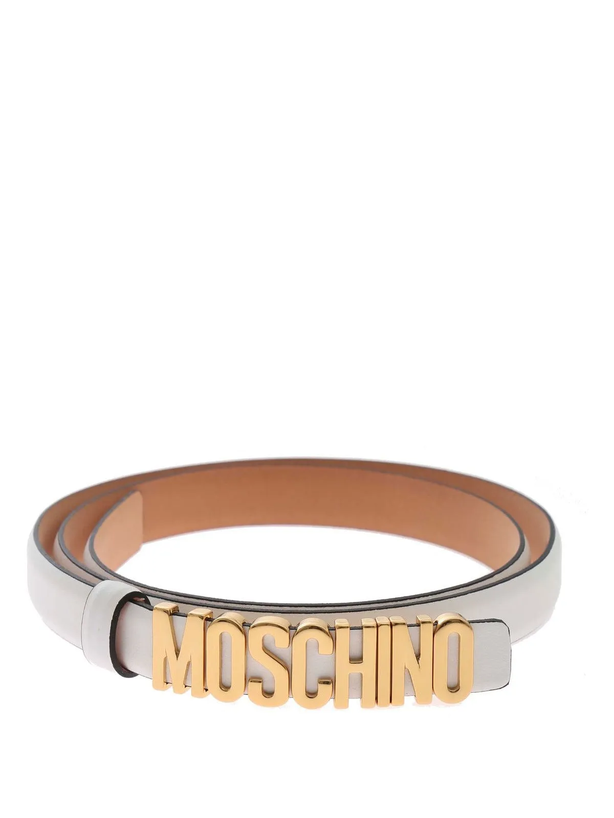 Moschino Logo Lettering Buckle Belt