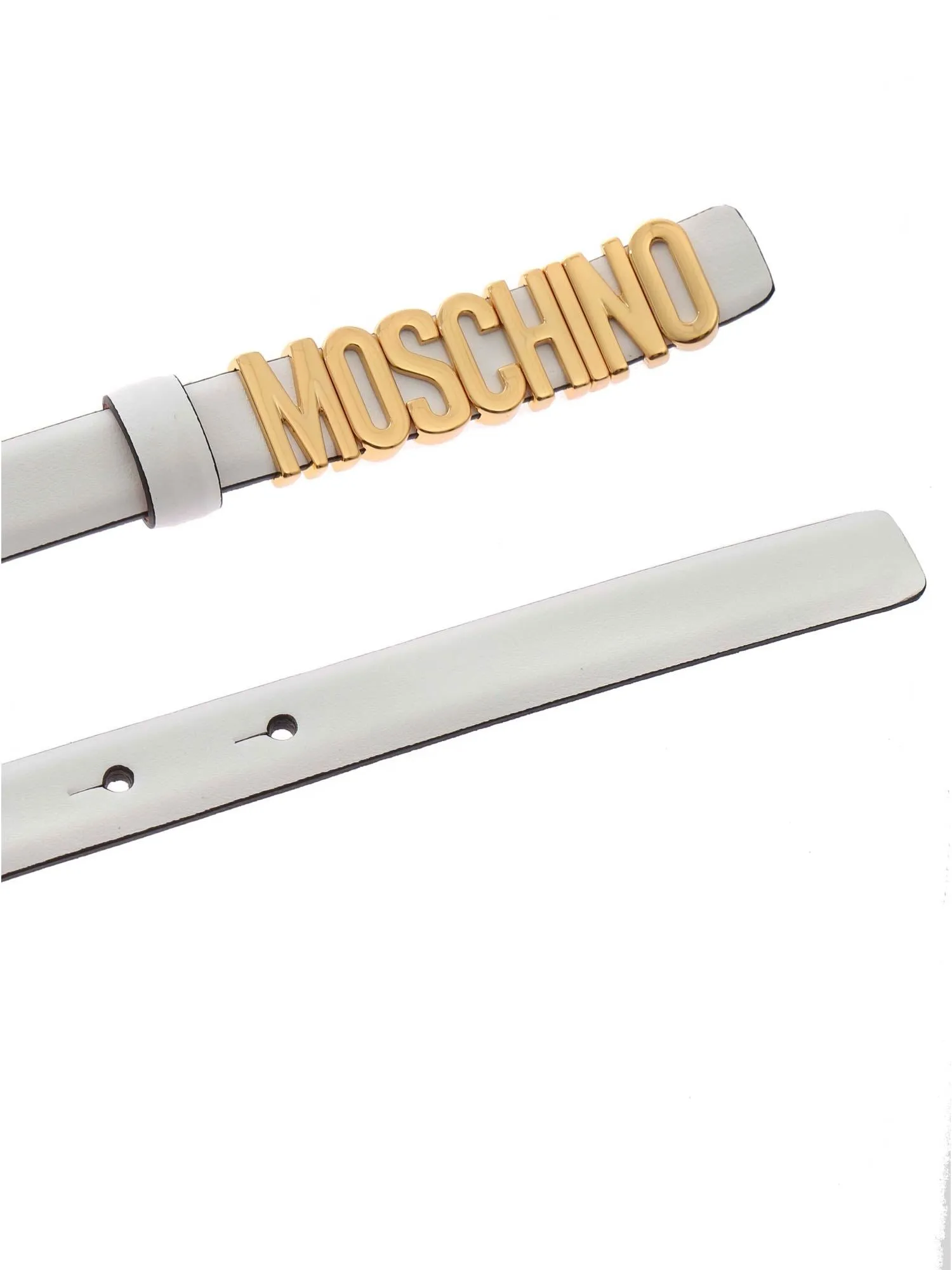 Moschino Logo Lettering Buckle Belt