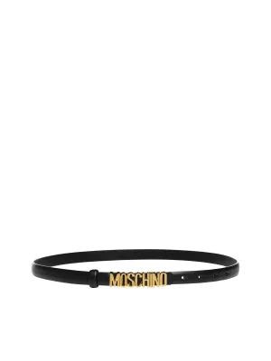 Moschino Logo Lettering Buckle Belt
