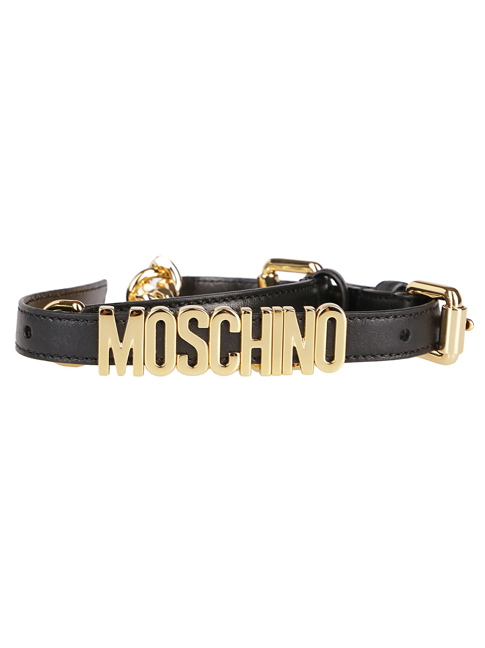 Moschino Logo Lettering Chain Belt