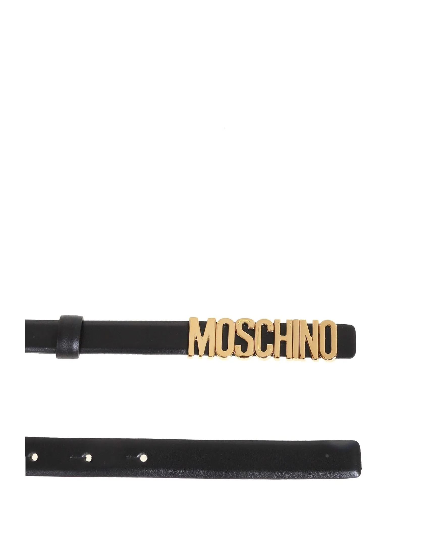 Moschino Logo Plaque Belt