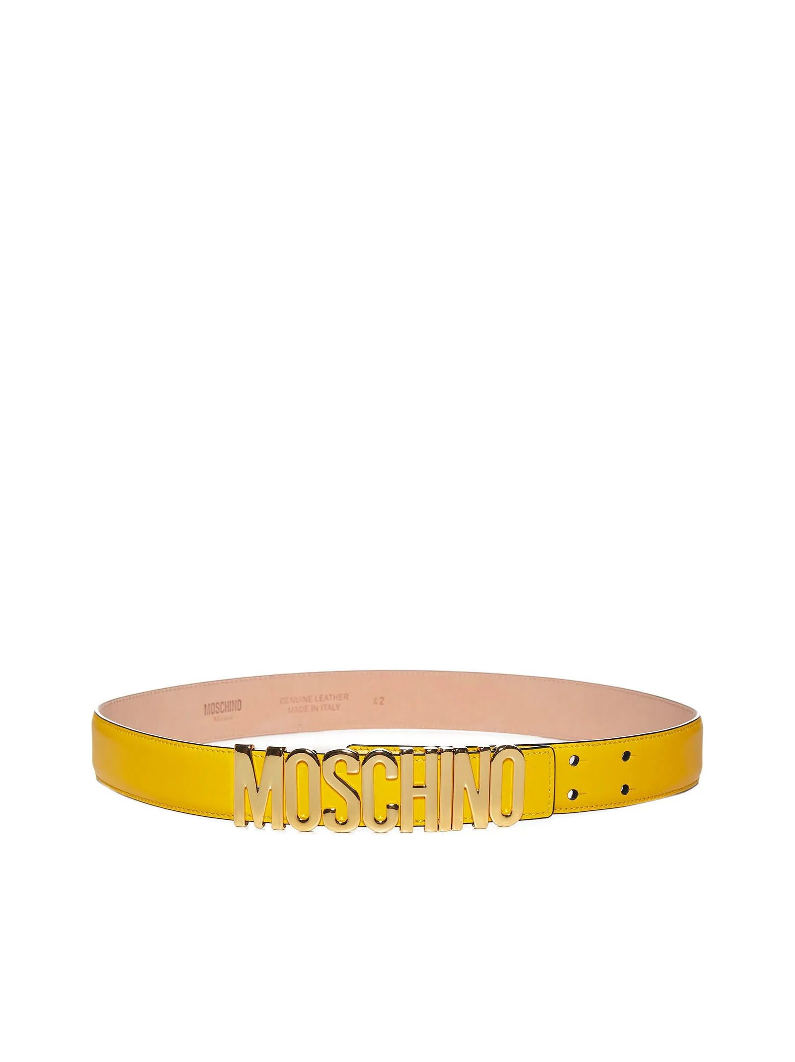 Moschino Logo Plaque Belt
