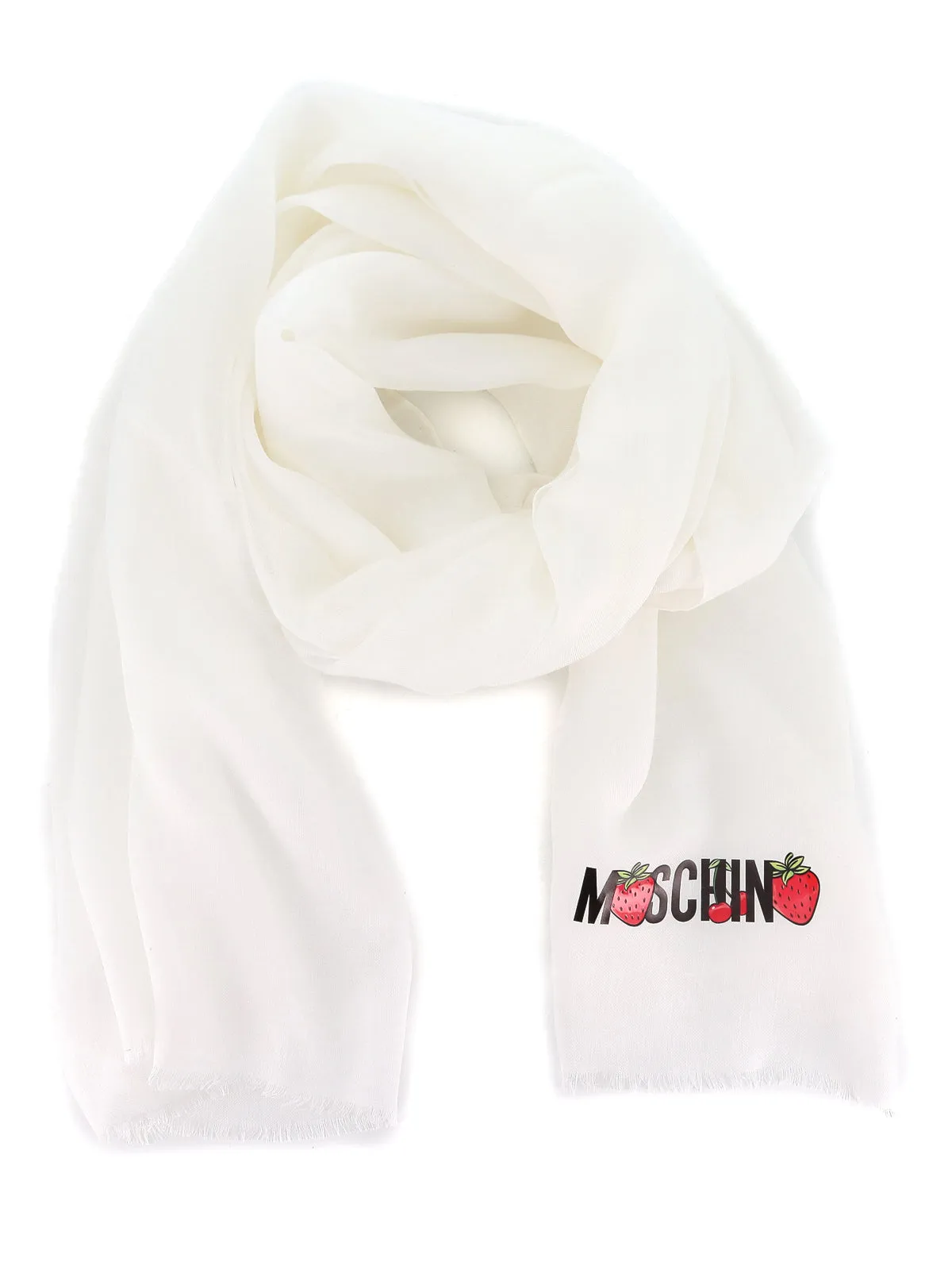 Moschino Logo Printed Scarf