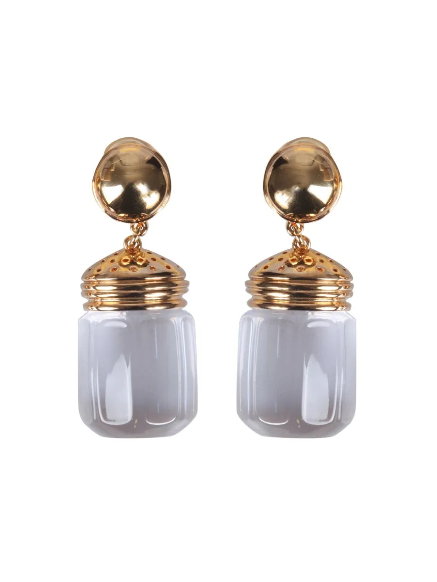 Moschino Salt Shaker Clip-On Earrings