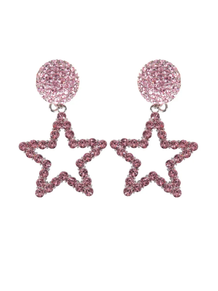 Moschino Star Clip-On Embellished Earrings