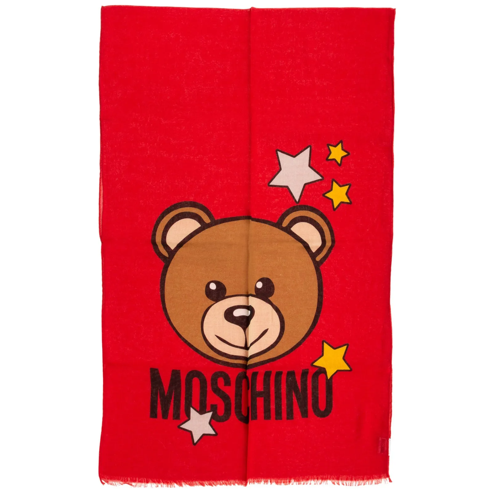 Moschino Star Logo Teddy Bear Scarf