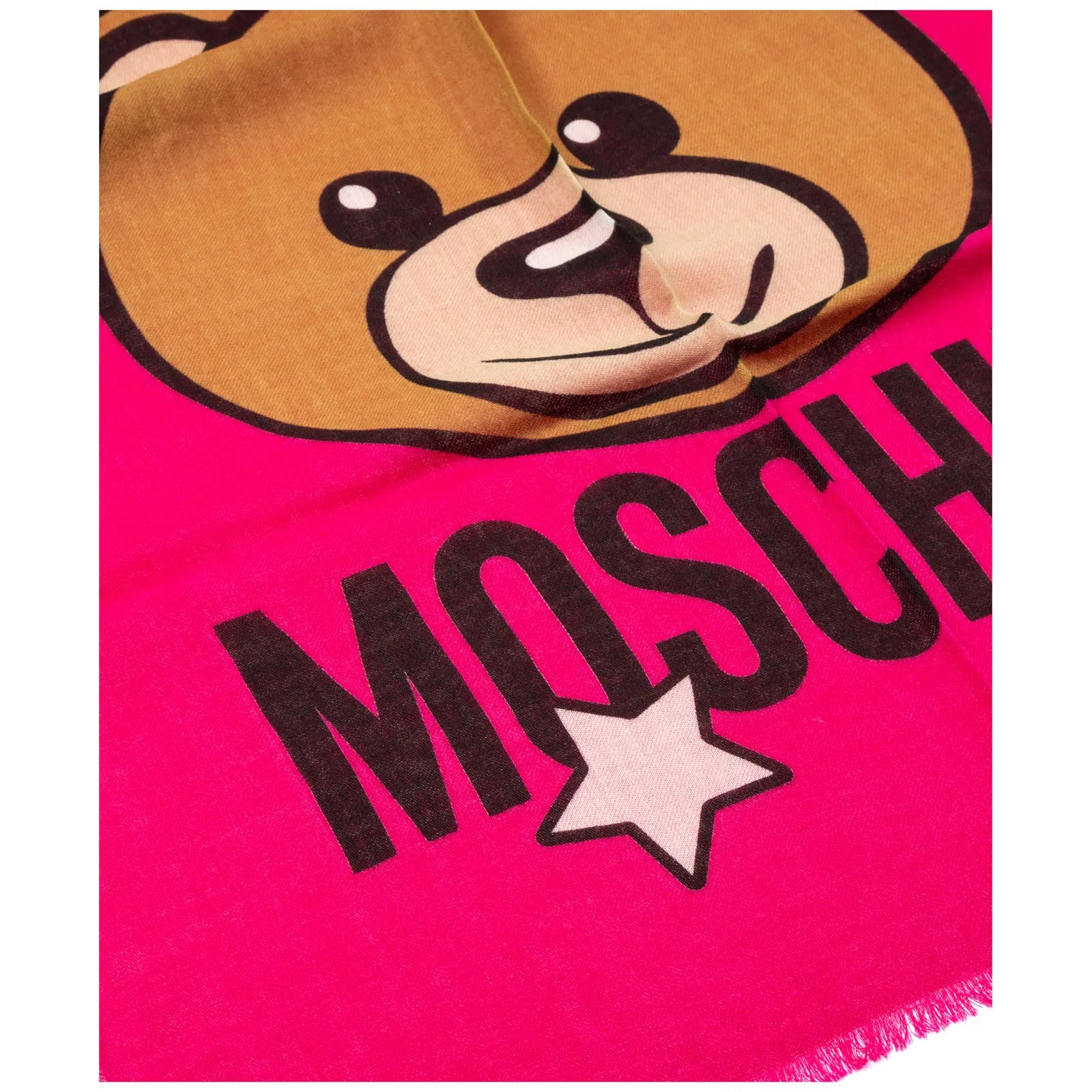 Moschino Star Logo Teddy Bear Scarf