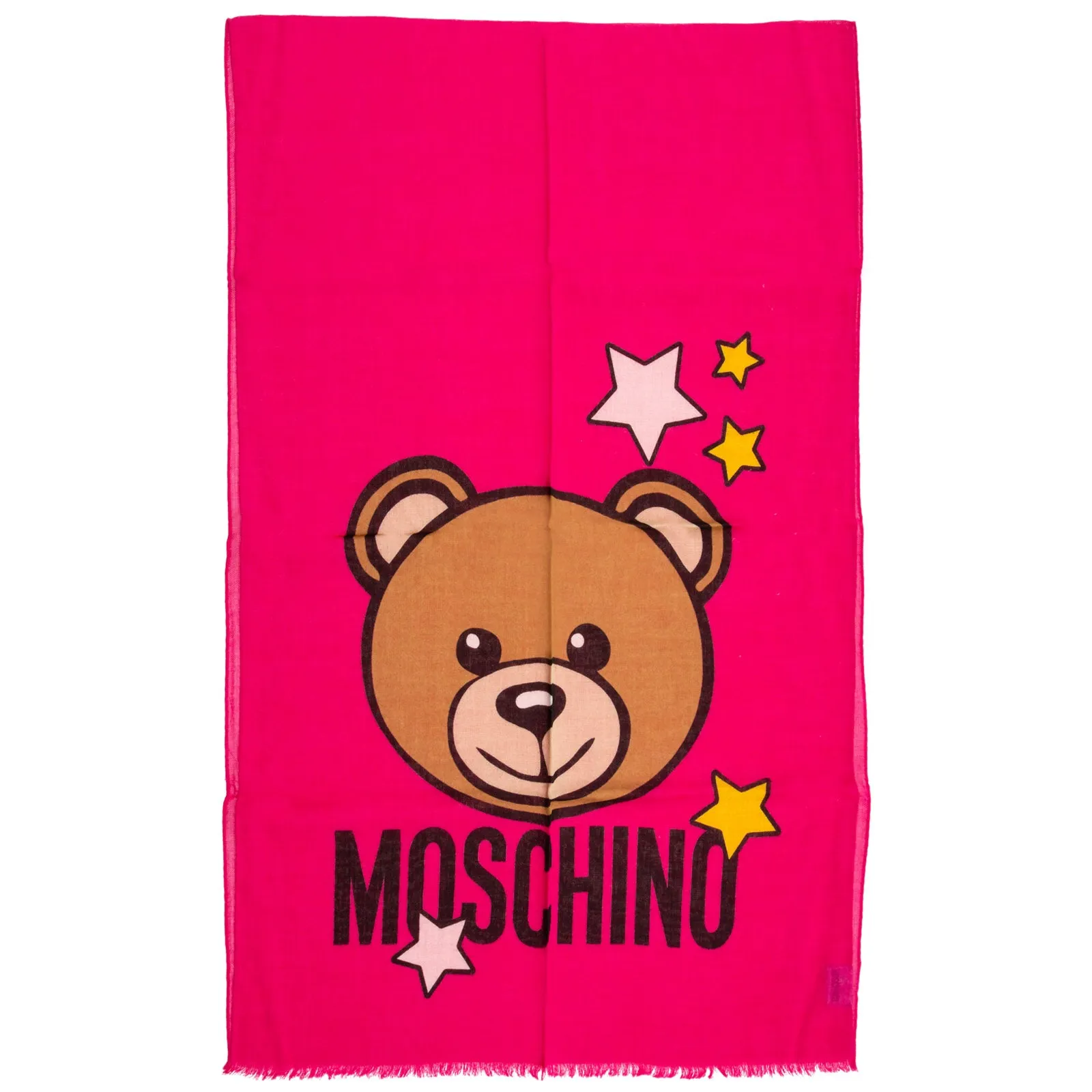 Moschino Star Logo Teddy Bear Scarf