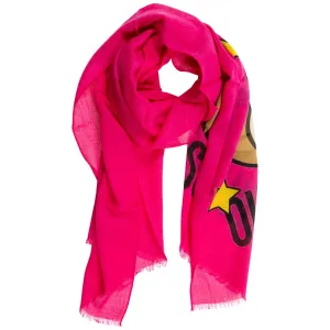 Moschino Star Logo Teddy Bear Scarf