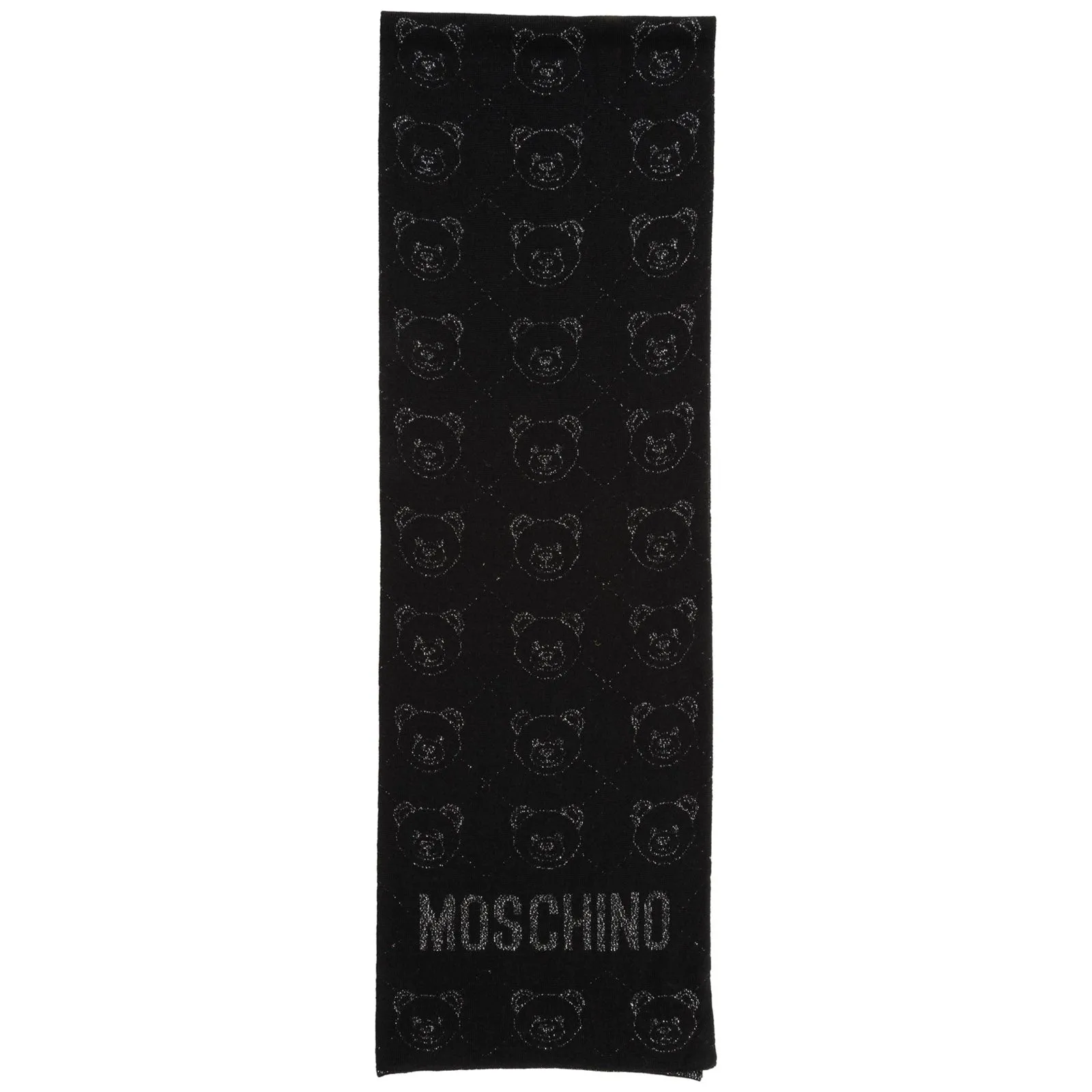 Moschino Teddy All-Over Jacquard Scarf