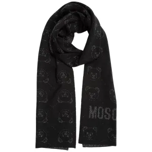 Moschino Teddy All-Over Jacquard Scarf