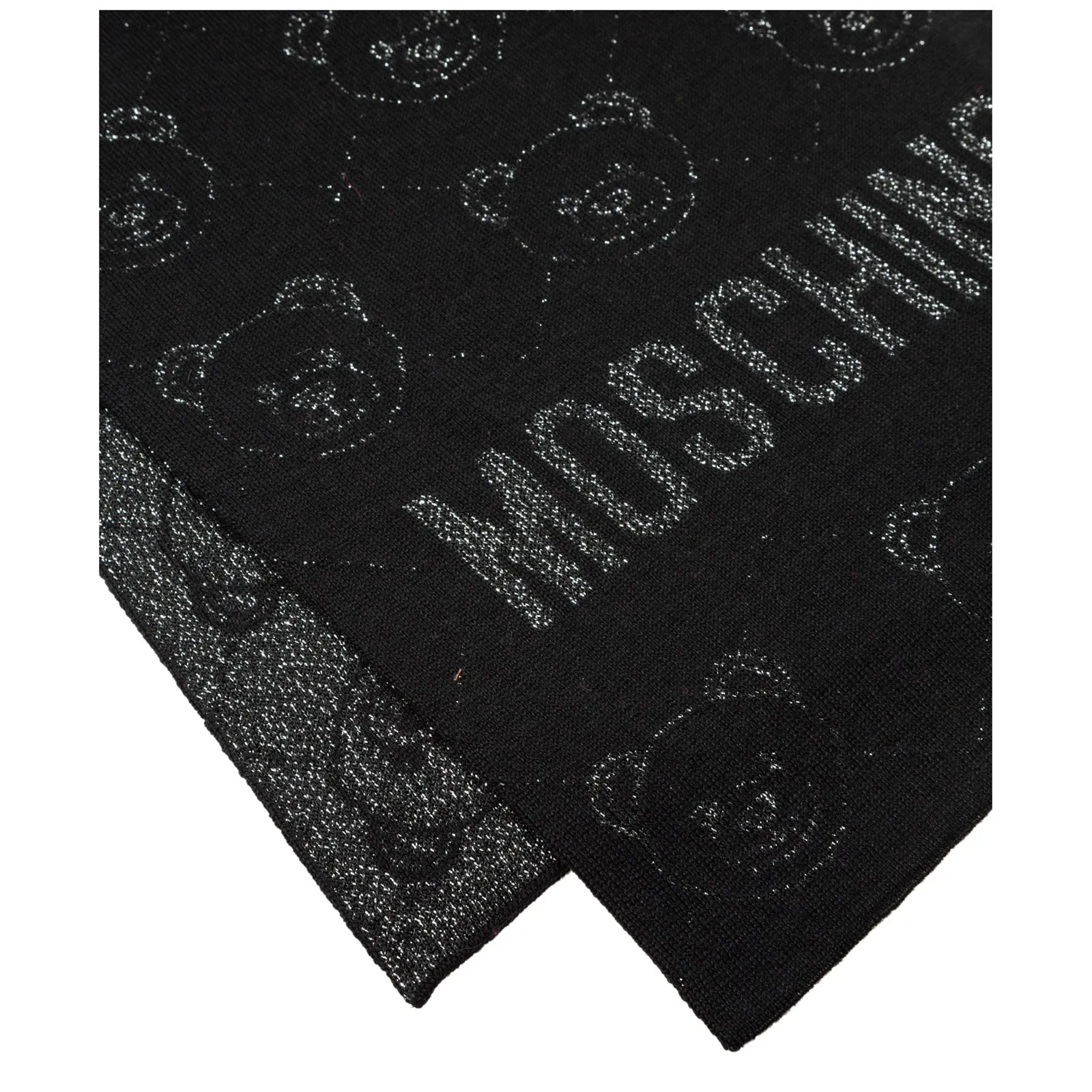 Moschino Teddy All-Over Jacquard Scarf