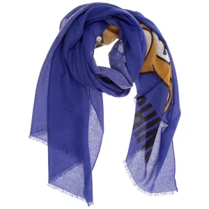 Moschino Teddy Bear Print Scarf