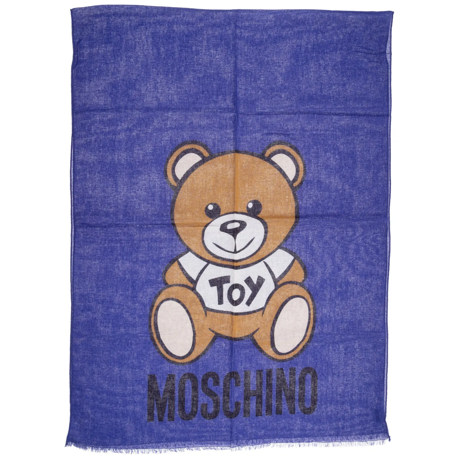 Moschino Teddy Bear Print Scarf