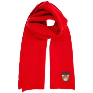 Moschino Teddy Patch Scarf