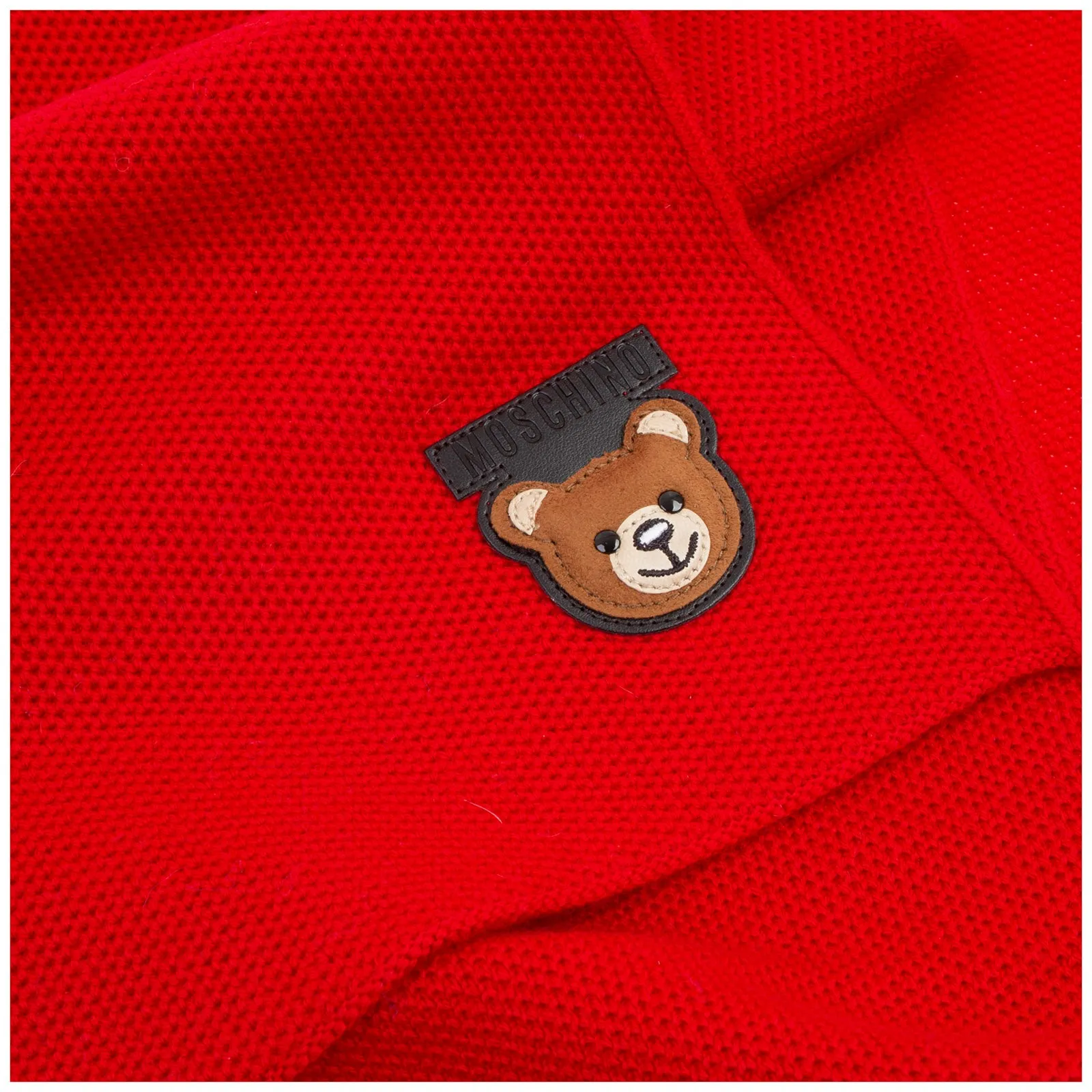 Moschino Teddy Patch Scarf