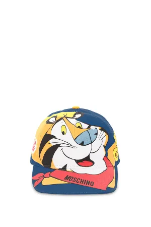 Moschino Tony Tiger Logo Print Baseball Cap