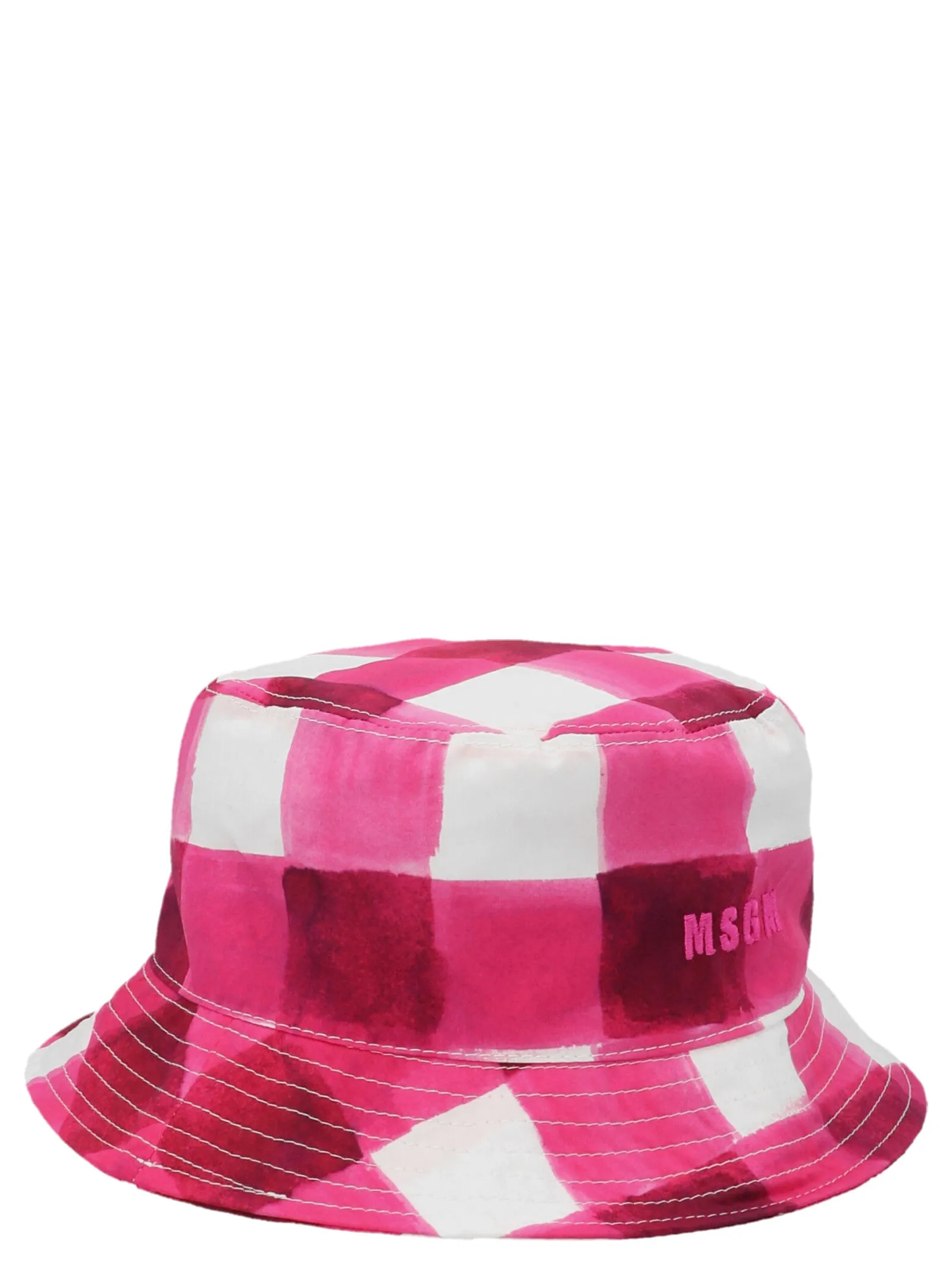 MSGM Check Printed Bucket Hat