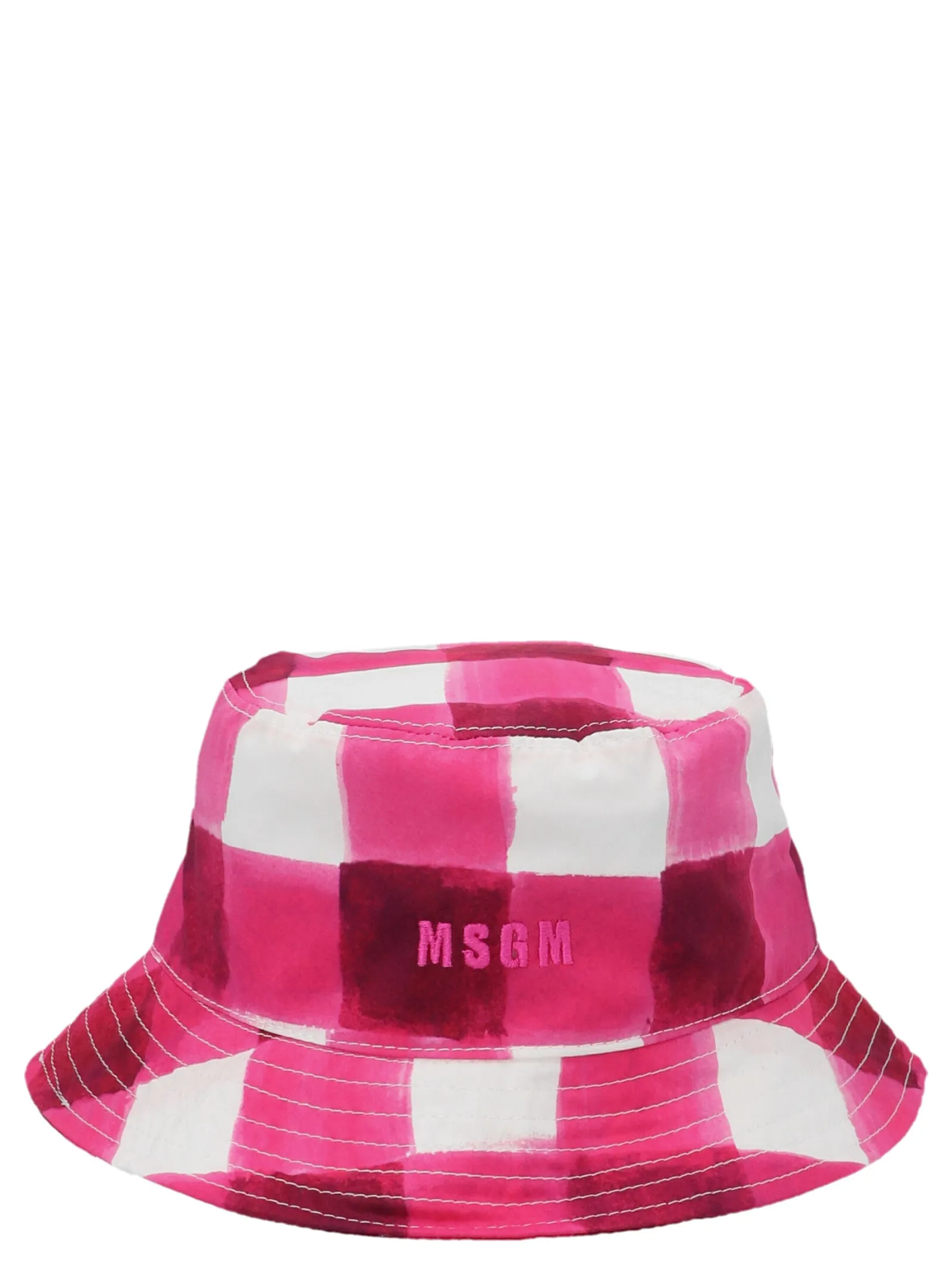 MSGM Check Printed Bucket Hat