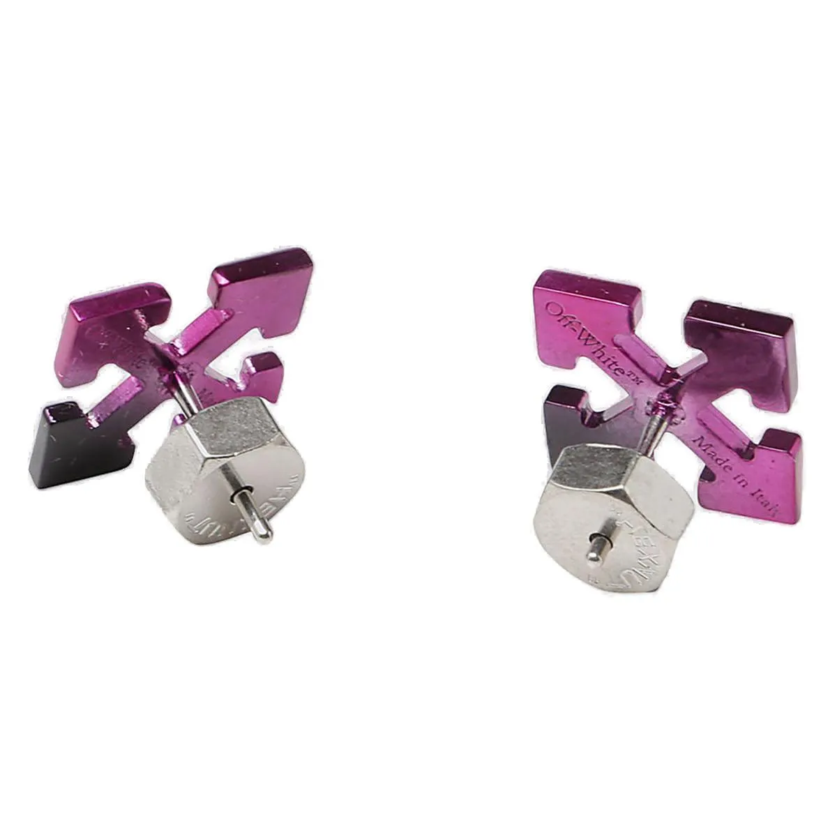 Off-White Arrow Motif Earrings