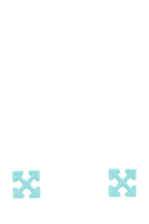 Off-White Arrow Motif Earrings