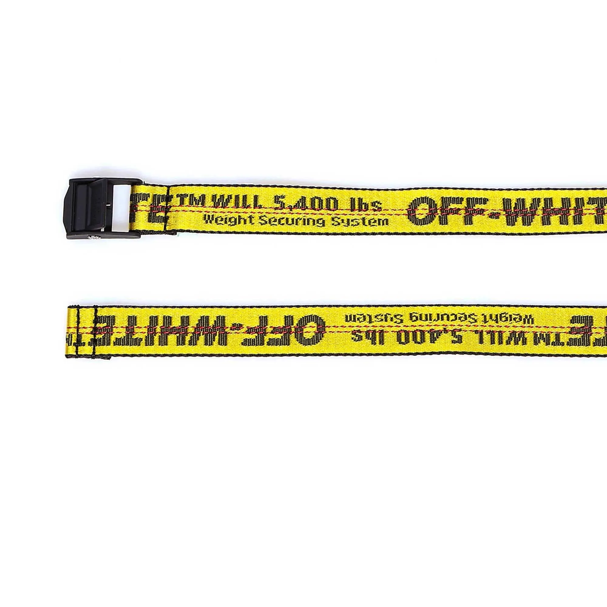 Off-White Logo Embroidered Buckle Belt