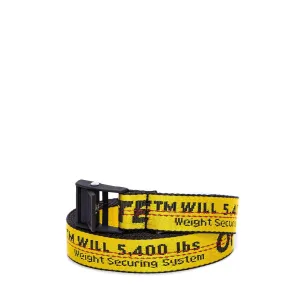 Off-White Logo Embroidered Buckle Belt