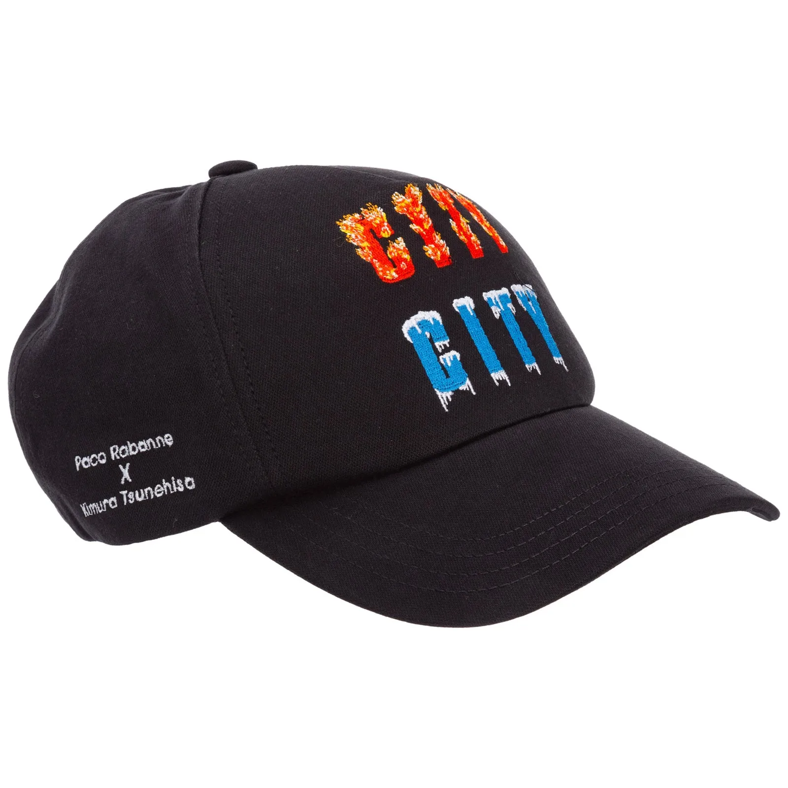 Paco Rabanne X Kimura City Embroidered Baseball Cap