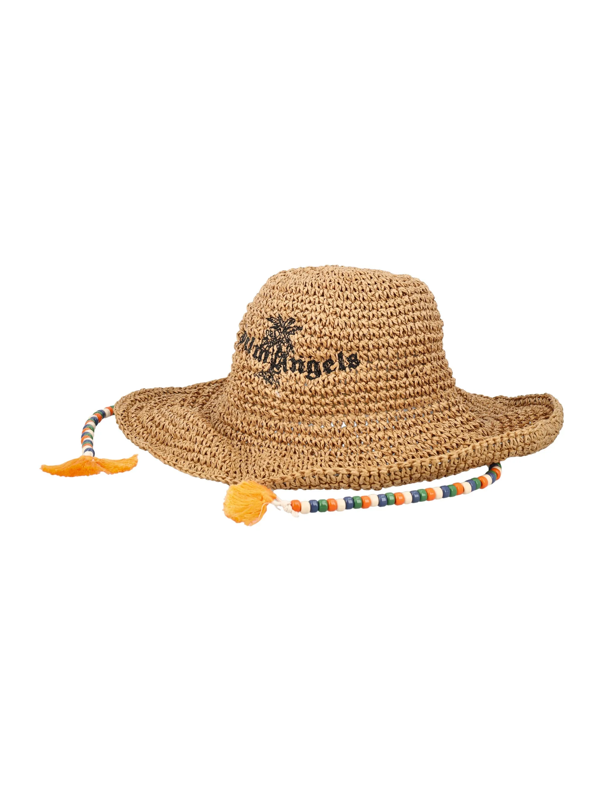 Palm Angels Logo Detailed Wide Brim Hat