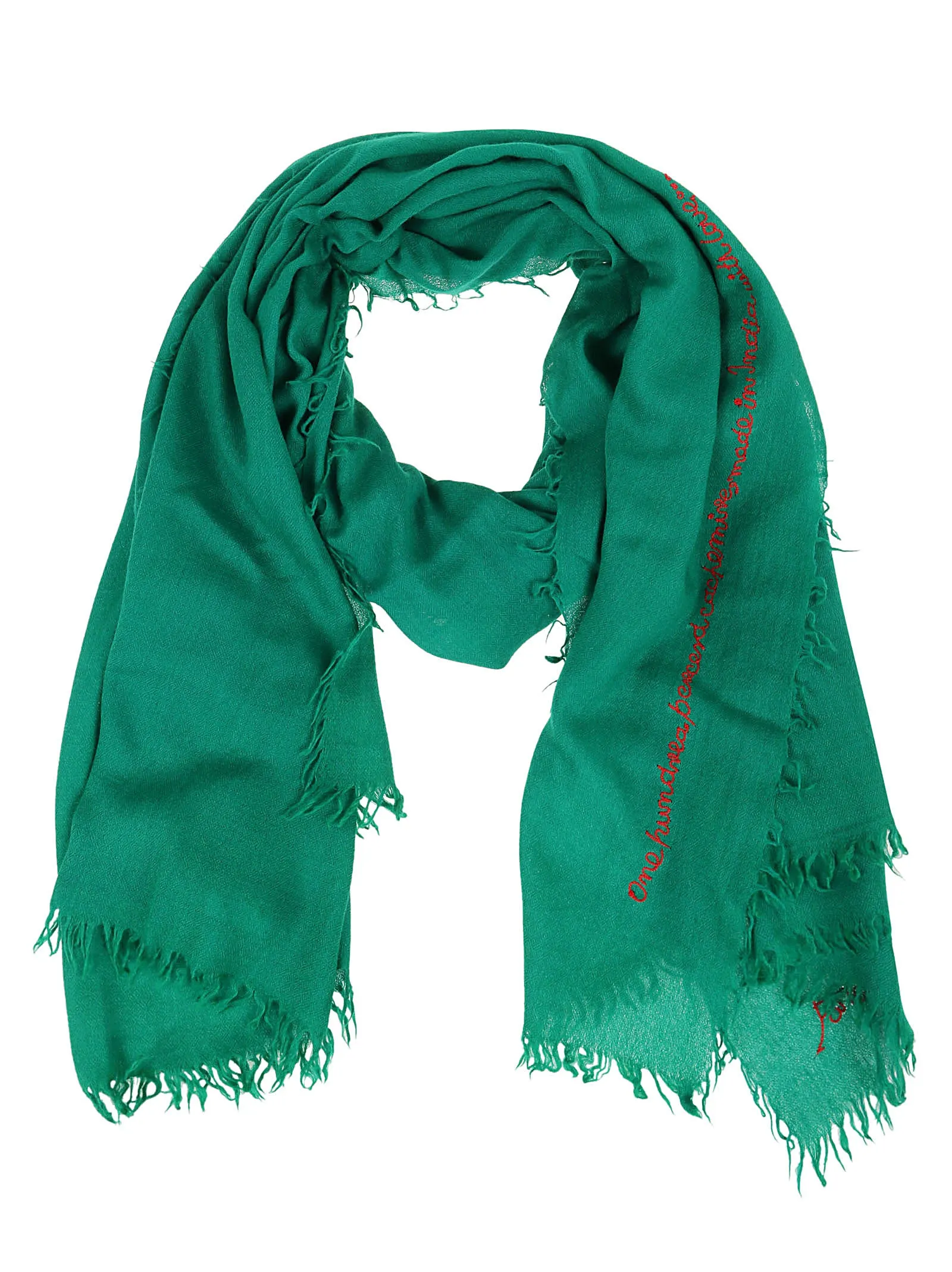 P.A.R.O.S.H. Embroidered Fringed Scarf
