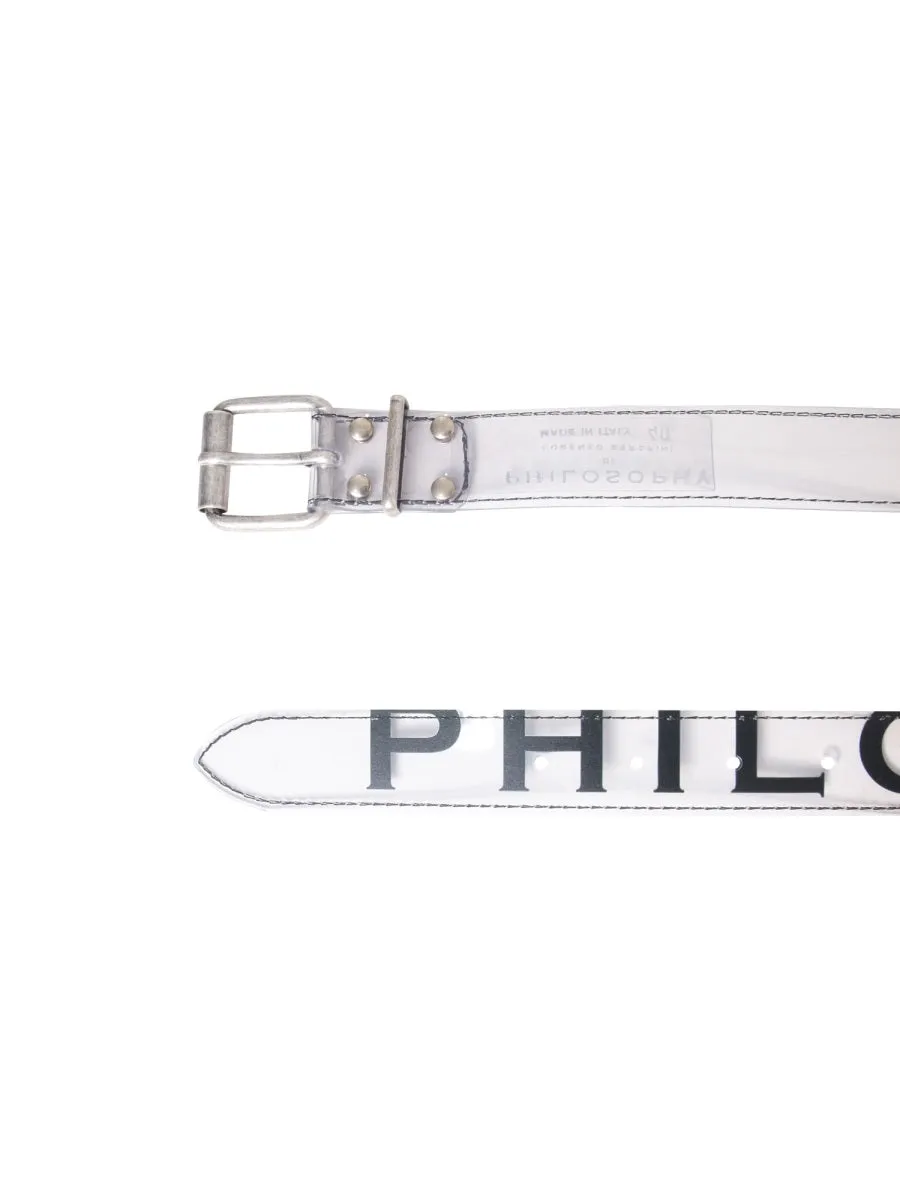 Philosophy Di Lorenzo Serafini Logo Printed Buckle Belt