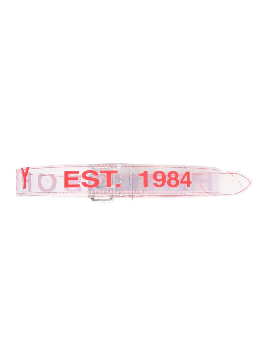 Philosophy Di Lorenzo Serafini Logo Printed Buckle Belt