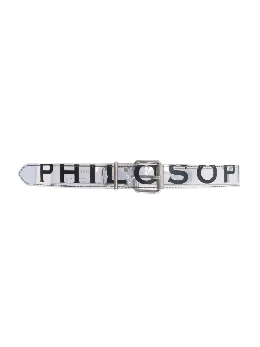 Philosophy Di Lorenzo Serafini Logo Printed Buckle Belt