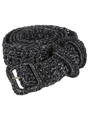 Philosophy Di Lorenzo Serafini Striped Woven Buckle Belt