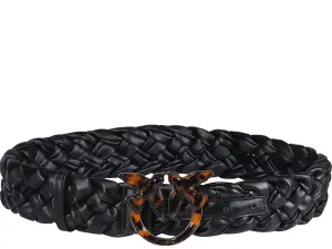 Pinko Logo Plaque Interwoven Belt