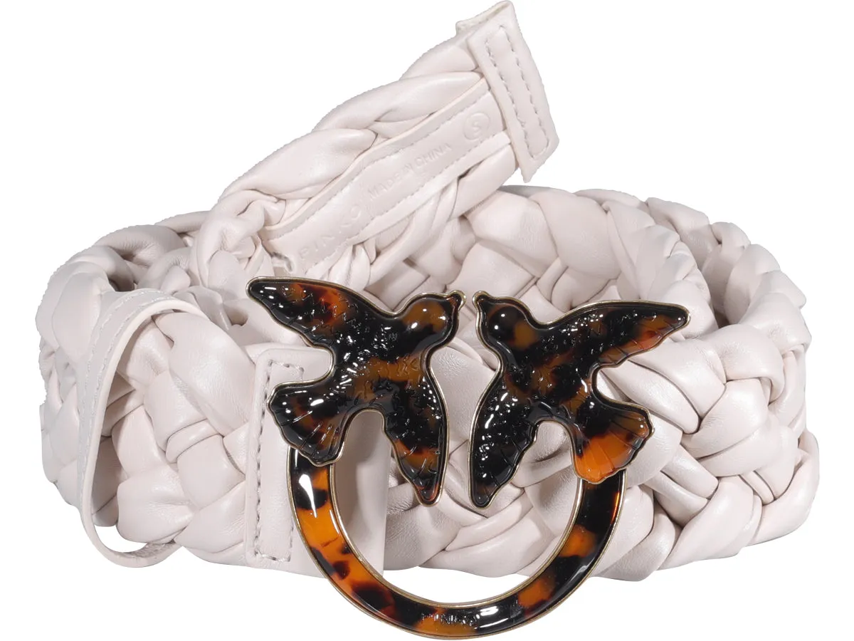 Pinko Logo Plaque Interwoven Belt